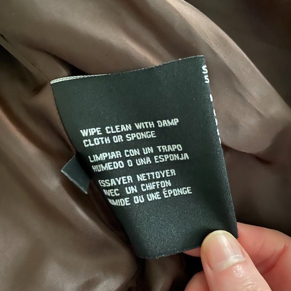 Guess Brown Snakeskin Faux Leather Jacket - Picture 4 of 8